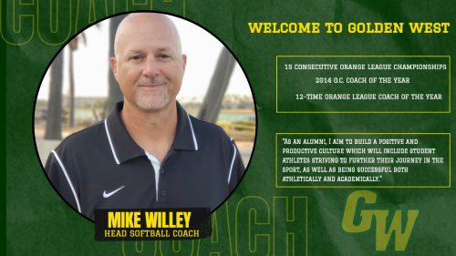 Portrait of Mike Willey and text showing league statistics and a personal quote available through the link.