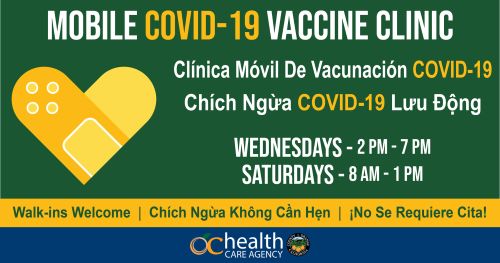 Mobile vaccination advertisement