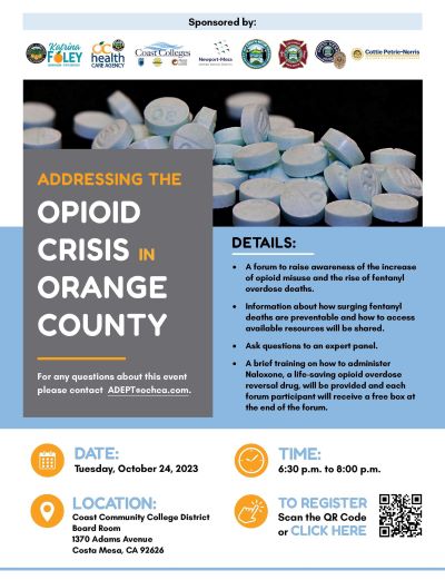 Opioid Crisis in OC Forum Flyer