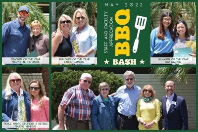 Collage of photos from the staff and faculty appreciation event.