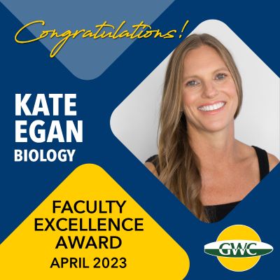 GWC Faculty Excellence Award Kate Egan