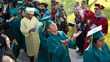 Graduation at Golden West College.
