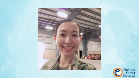 Portrait of Isabelle Phan in uniform.