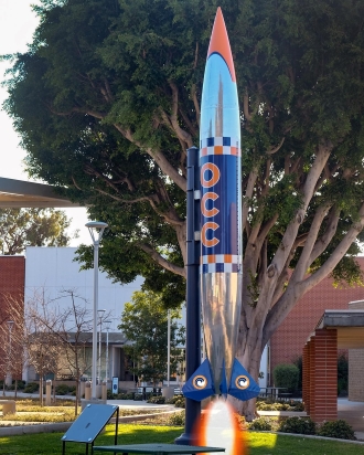 Decaled fuel tank on OCC campus